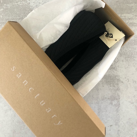 SANCTUARY Social Smart Creation Knit Ballet Flats, Black 8 New In Box! - Picture 2 of 8